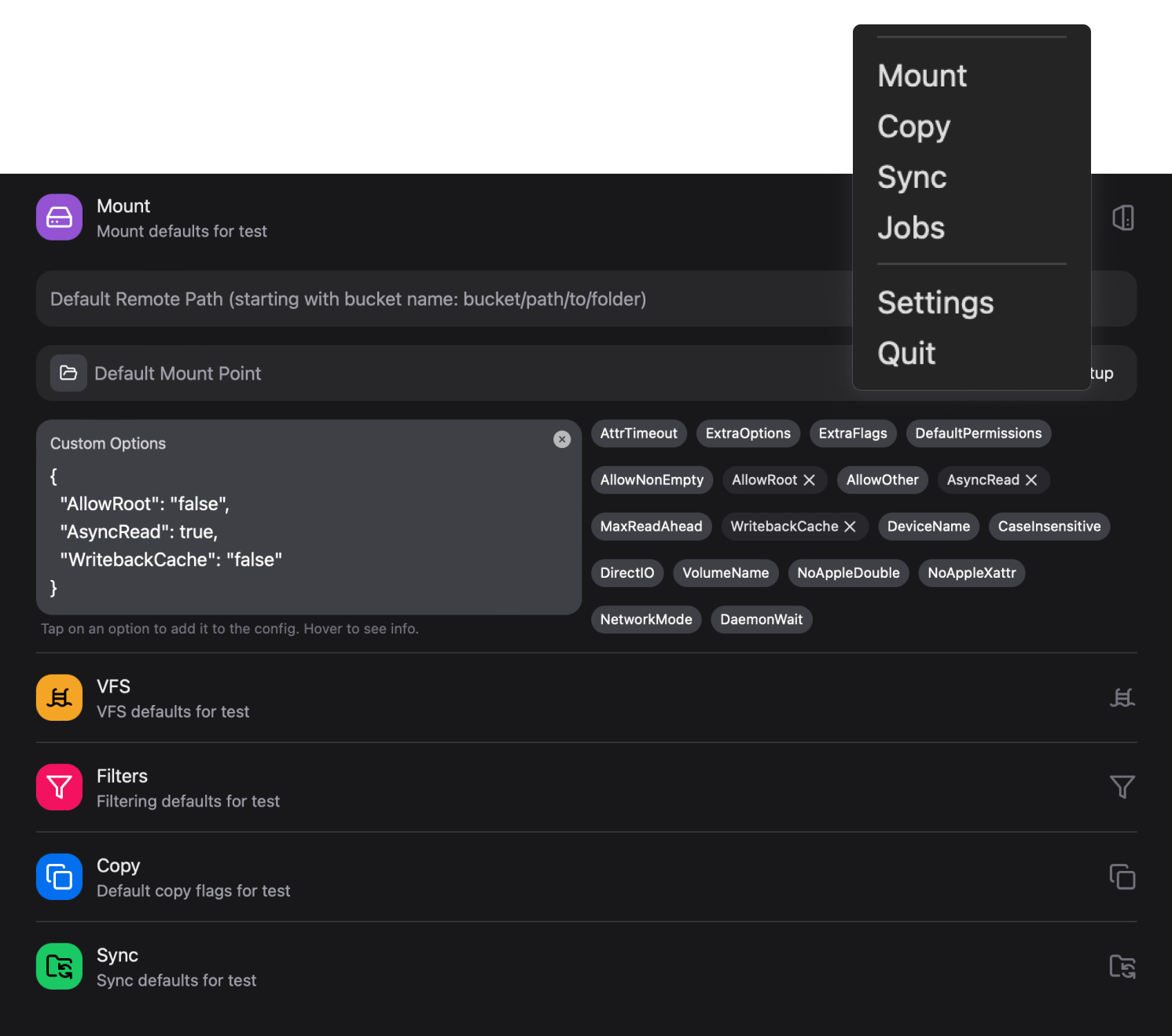 Rclone UI